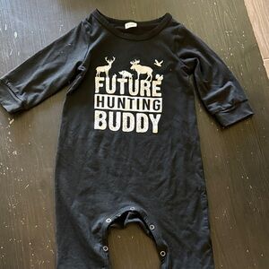 Black Future Hunting Buddy Onesie